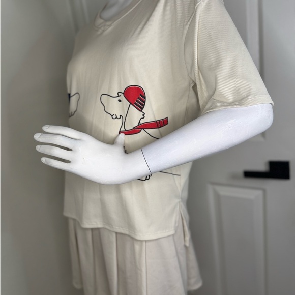 Mango Cream Graphic Tee and Skirt Set - Picture 2 of 11